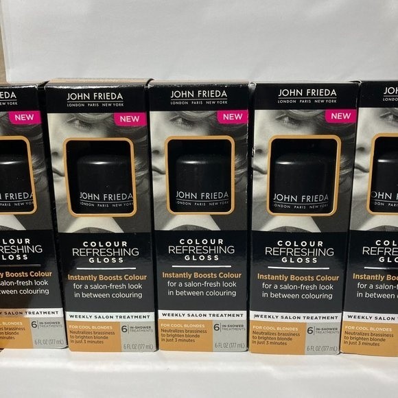 John Frieda Colour Refreshing Gloss Cool Blondes 5 Boxes DISCONTINUED Color - Picture 1 of 13